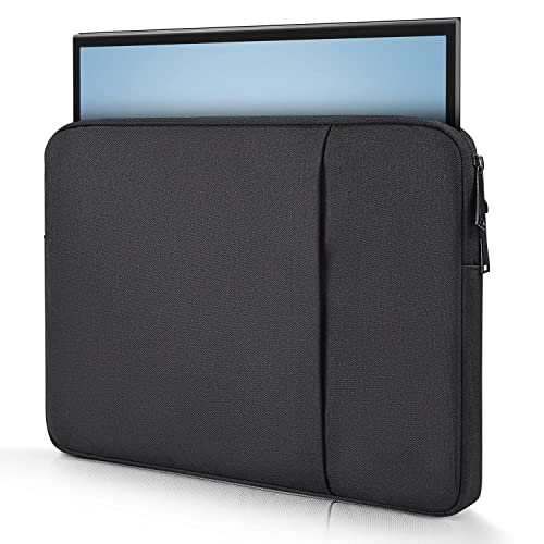 Image of Portable Monitor Case 15.6 16.1 Inch, Carrying Sleeve for Most 15.6-16.1 Inch Portable Monitor with Front Pocket, 15 inchx10.8 inch Black