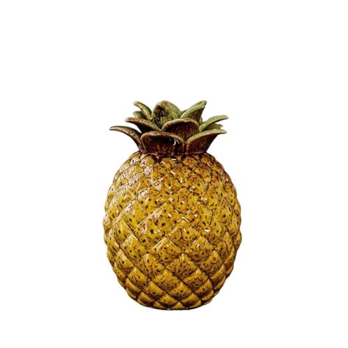 LJHFG63KUYT Caddy Recipiente de cerámica con forma de piña for té con tapa sellada, adorno creativo for el hogar. Almacenamiento(Multi-colored)