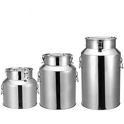 Seau à vin scellé de 35 L en inox pour la conservation et le transport au domaine