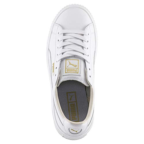 Image of Puma Womens Basket Platform Core Adults Female White Basketball Sneaker