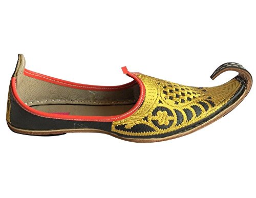 Aladdin Men Shoes Khussa Indian Handmade Leather Flip-Flops Khussa Juti3