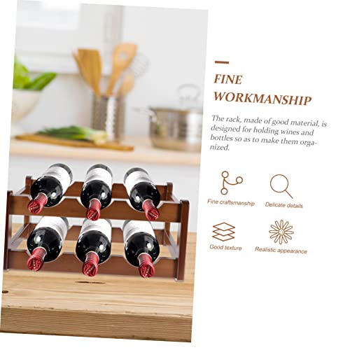 Soporte para botellas de vino doble capa para encimera miniatura 7