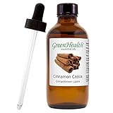 Cinnamon Cassia Essential Oil 4 fl oz (118 ml) Glass Bottle w/Glass Dropper – 100% Pure Essential Oil