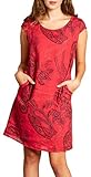 lässiges, bequemes Damen Sommerkleid aus 100% Leinen mit klassischem Paisley Muster Print