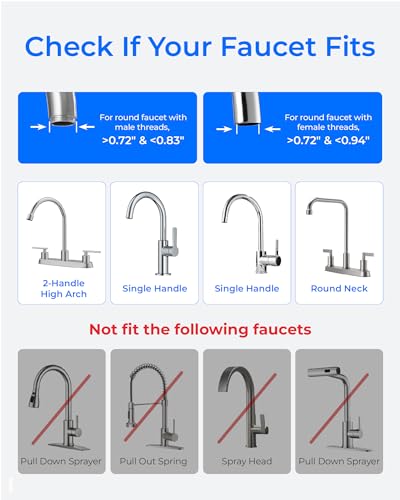Image of Waterdrop CTF-01 Water Filter for Sink Faucet, 5-Stage Stainless Steel