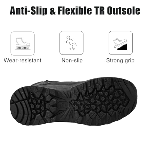 Men's Snow Boots Waterproof - Warm Fur Lined Men’s Winter Boots Insulated, Non-Slip Wear-Resistant Snow Boot for Men3