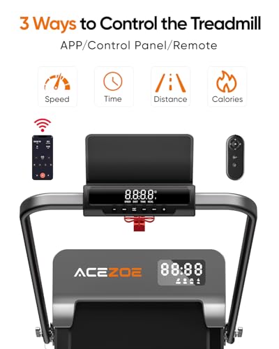 Walking Pad with 3-Level 10% Incline and Handle, 6 in 1 Folding Treadmills for Home Office,Portable Under Desk Treadmill, Dual LED Display, APP & Remote, 135kg Capacity - Image 6