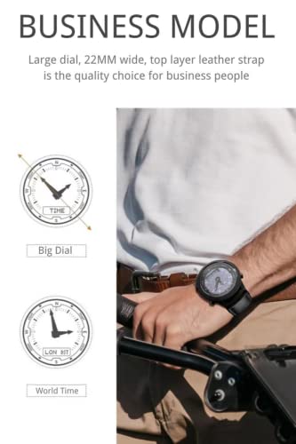 Cakcity Compass Large Face Men's Solar Powered Wrist Watches Luminous 5Atm Waterproof Outdoor Sports Analog Military Watches For Men Dual Time Multifunction Digital Sport Watch #TOP4