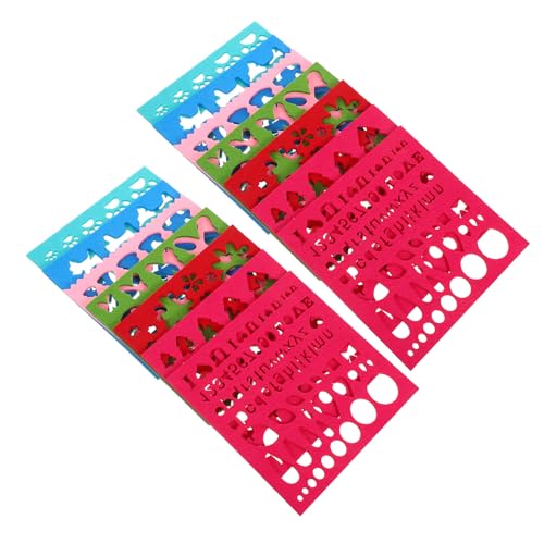 Kit de fieltro de lana con moldes para manualidades creativas y plantillas de bordado Mikikit