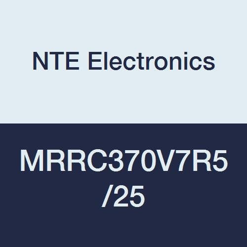 NTE Electronics MRRC370V7R5/25 Series Mrrc Dual Round Motor Run AC Electrolytic Capacitor, Round Aluminum Case, 7.5/25 Μf Capacitance, 5% Tolerance, 370V