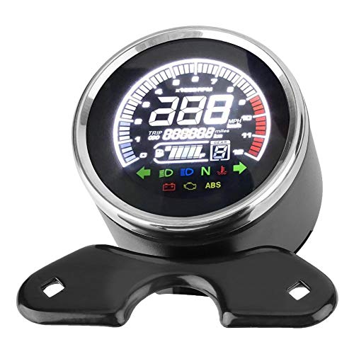 𝐂𝐡𝐫𝐢𝐬𝐭𝐦𝐚𝐬 𝐆𝐢𝐟𝐭 Cómodo de usar Velocímetro digital, Práctico odómetro digital LCD, Antióxido Conveniente para la instalación Autobike Moto Autocycle para motocicleta