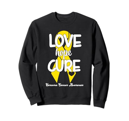 Love Cure Hope Yellow Ribbon Sarcoma Cancer Awareness �g���[�i�[