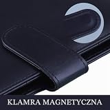HAUTOCO Notatnik A6 ze skóry PU, wielokrotnego napełniania, 6-ringowy segregator na papier wypełniający A6 i gotówkę, koperty budżetowe, luźne kartki, osobisty planer, oprawa z magnetyczną klamrą