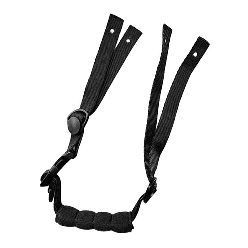 Amagogo Helm-Kinnriemen, Verstellbarer elastischer Riemen, Nylon-Schutzhelm-Kinnriemen mit Schnalle zum Klettern, Fahrradhelm, Radfahren, Softball, Schwamm-Kinnpolster