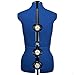 BHD BEAUTY Blue 13 Dials Female Fabric Adjustable Mannequin Dress Form for Sewing, Mannequin Body Torso with Tri-Pod Stand, Up to 70