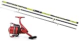  A&M Angelsport Lineaeffe Brandungscombo 3 4,20m / bis 250g + Weitwurfrolle + Schnur