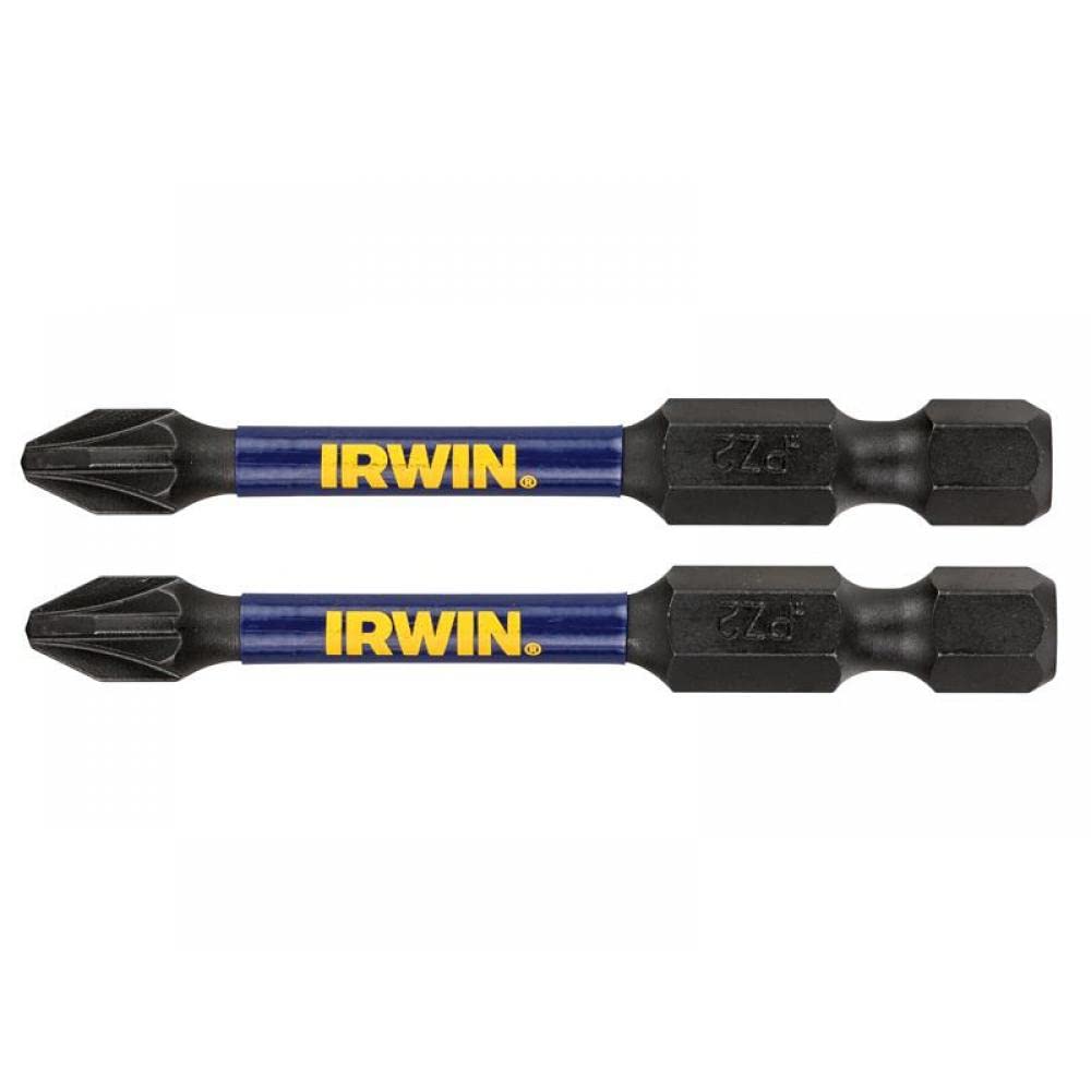 Irwin - Impact Pro Performance Screwdriver Bits Pz1 57Mm (Pack 2) 5054905252588