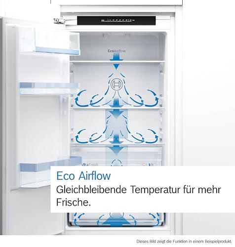 Bosch KIR21ADD1, Serie 6, Mini Einbau-Kühlschrank, 88 x 56 cm Nische, 136 L, Made in Germany, längere Frische mit VitaFresh XXL, flüsterleise, schnellere Kühlung, LED-Beleuchtung, Flachscharnier