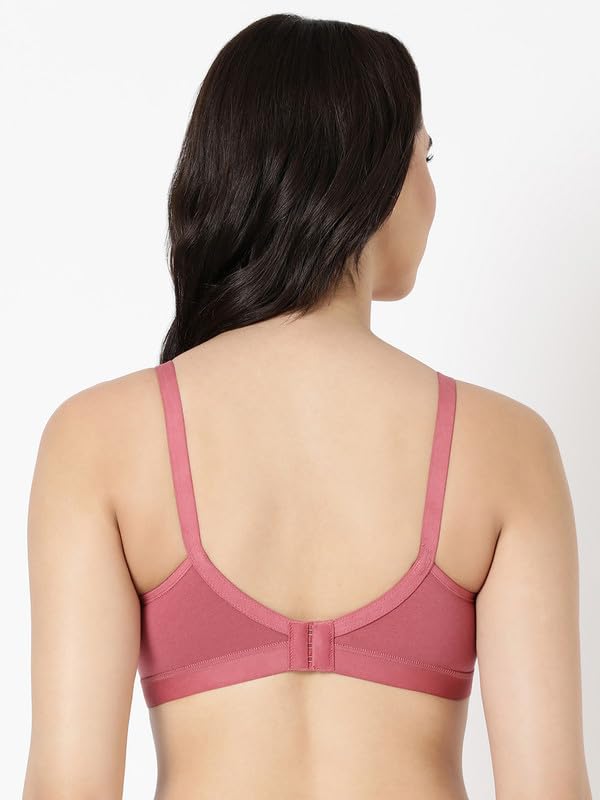 Image of BLOSSOM Crossy Lift Women's Seamless Moulded,Double Layered Full Coverage, Non Wired Non Padded, T-Shirt /Everyday Support Bra with Nipple Concealers