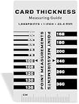 Outil de graduation pour le centrement des cartes PSA, Boîte de présentation de cartes graduées Kit d'outils de centre de cartes avec des outils de mesure de cartes de trading, des vêtements de mesure et de nettoyage d'épaisseur