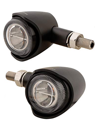 Clignotant LED Akron-X Highsider noir moto custom et roadster
