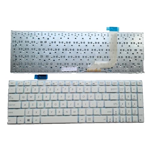 Clavier portable ASUS X542UN X542UA avec frappe fluide et confortable US White
