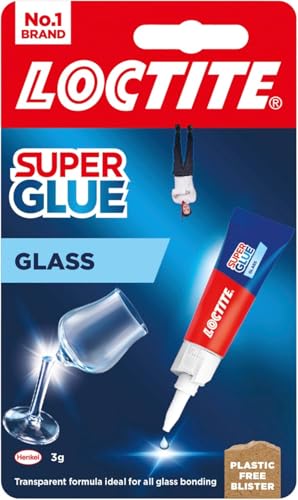 Loctite Glass Bond Quality Glass Glue Instant Super Glue for Glass Easy to Use and Durable Clear Glue for Long-Term Reusability 1 x 3g