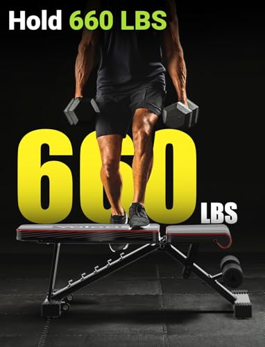 YOLEO Banco de entrenamiento ajustable – Banco de fitness – Espuma de pie grueso plegable – Respaldo en 6 posiciones ajustable – Carga máxima de 150 kg – Banco Abdominal para entrenamiento completo - imagen 3