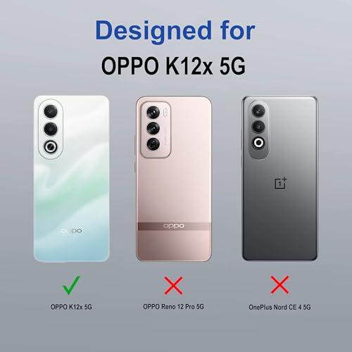 Image of Zapcase Back Case Cover for Oppo K12x 5G | Compatible for Oppo K12x 5G Back Cover | Case Cover with Camera Protection | (TPU + PC | Translucent Purple)