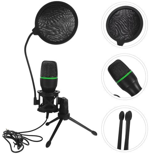 Microphone gaming USB à condensateur noir pour PC streaming