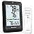 Newentor Indoor Outdoor Thermometer Wireless, Remote Temperature Monitor Hygrometer, Outside Inside Thermometers with Comfort Indicator, 4 Inch Screen Humidity Gauge, 328ft Range for Home Patio, Black