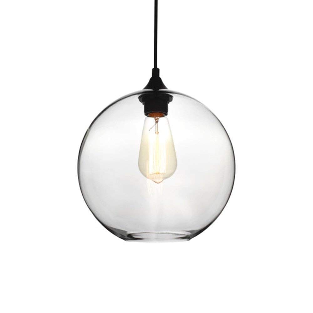 Lámpara colgante LED moderna E27 transparente para iluminación de restaurante e isla 7