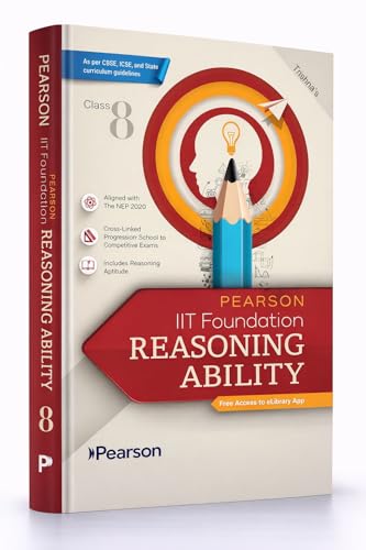 Image of Pearson 2026 IIT Foundation Reasoning Ability class 8|as per National Education Policy (NEP) 2020|Critical Thinking,Logical Reasoning | Includes Reasoning aptitude
