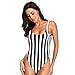Dixperfect Women's Retro 80s/90s Inspired High Cut Low Back One Piece Swimwear Bathing Suits (XL, Primrose Yellow)