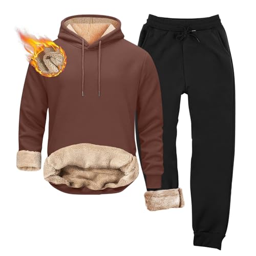 Sudadera con capucha pantalones de chándal conjunto casual de invierno 2