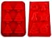 Produktbild Pritogo 2er Set, Weihnachten Silikonform, Backform, Advent, Muffin, Weihnachtsmann, Schneemann, Tannenbaum, Stern, Christkind, Engel - BPA-Frei