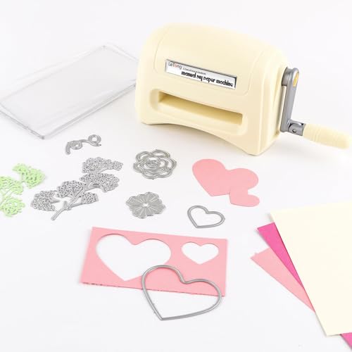 Mini Die Cutting Machine, Manual Embossing Machine for Scrapbooking Starter, Portable Die Cuts and Embossing Machine for Card Making Scrapbooking Tools Handmade and DIY Crafts