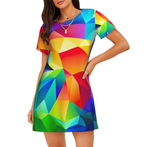 Chemise de nuit respirante anti-chaleur à manches courtes pour femme
