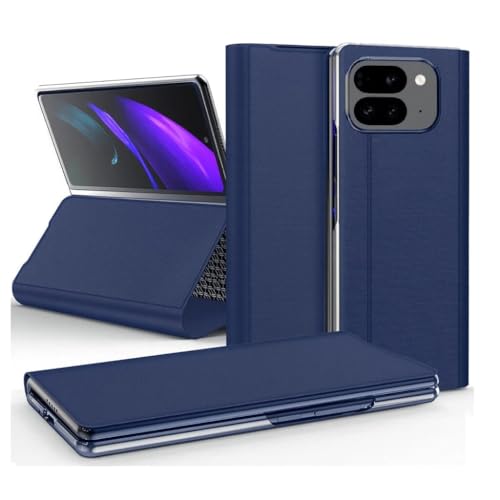 Image of WHITBULL Luxury Pattern Flip Cover Compatible with Google Pixel 10 Pro Fold 5G (Blue)