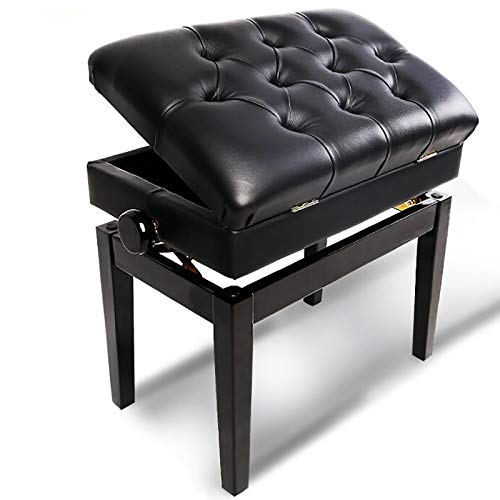 Banquette Piano Banc,Tabouret Piano Banc de piano réglable en bois pour une personne Siège de clavier rembourré professionnel en bois massif avec cuir traditionnel respirant, avec rangement pour part - Les Beatles, Paul McCartney, John Lennon, RIngo Starr, George Harrison Banquette Piano Banc,Tabouret Piano Banc de piano réglable en bois pour une personne Siège de clavier rembourré professionnel en bois massif avec cuir traditionnel respirant, avec rangement pour part