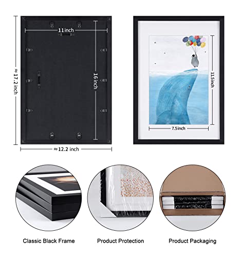 Whale Framed Wall Art Decor, Abstract Seascape Bathroom Pictures Canvas Wall Art With Black Frame Kitchen Canvas Prints Wall Paintings Modern Artwork For Living Room Bedroom #TOP1