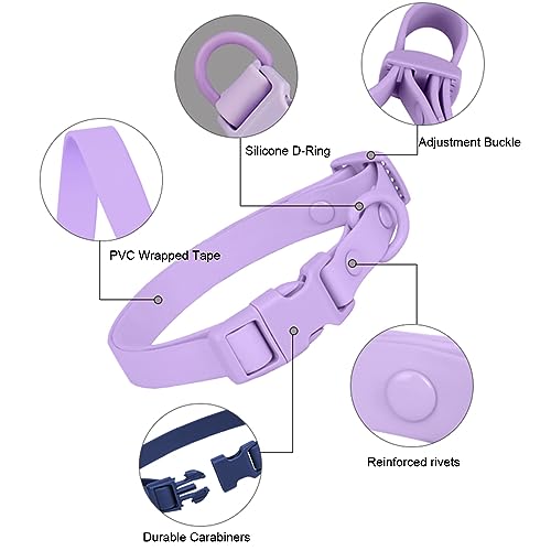 Plojop J-COLLAR FANGSHUI-LBLUE-L Waterproof Dog Collar Soft Rubber Dog Collar thumb #4