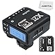Godox X2T-C TTL 2.4G Wireless Flash Trigger for Canon, Bluetooth Connection, 1/8000s HSS, TCM Function, 5 Separate Group Buttons, 3 Function Button for Quick Setting for Canon Camera