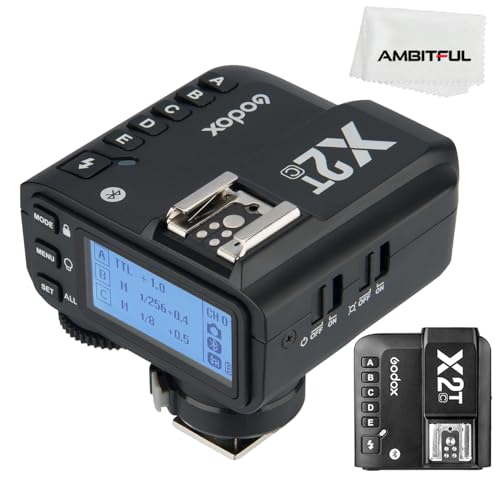 Godox X2T-C TTL 2.4G Wireless Flash Trigger for Canon, Bluetooth Connection, 1/8000s HSS, TCM...