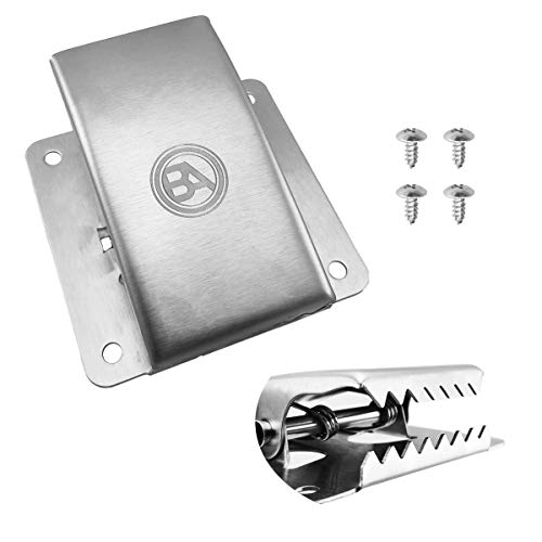 Black Anchor Stainless Steel Fish Fillet Clip | Deep Jaw Fish Clamp | 4 Stainless Steel Screws Included