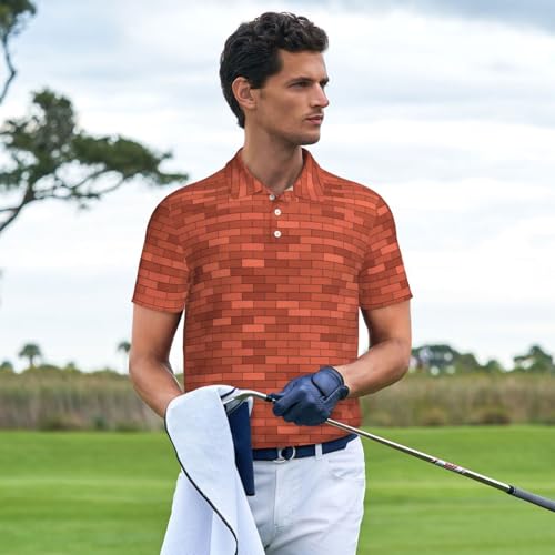 Polo briques rouges de qualité supérieure pour homme - 3