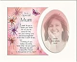 Online Street Cadre photo souvenir Mum | Un beau poème et un cadeau souvenir | Avec un choix de cadre photo 25,4 x 20,3 cm