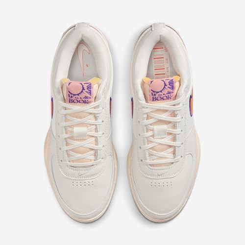 Nike Book 1 "Decade Basketball Shoes (FJ4249-106, Sail/Court Purple/Clay Orange)4