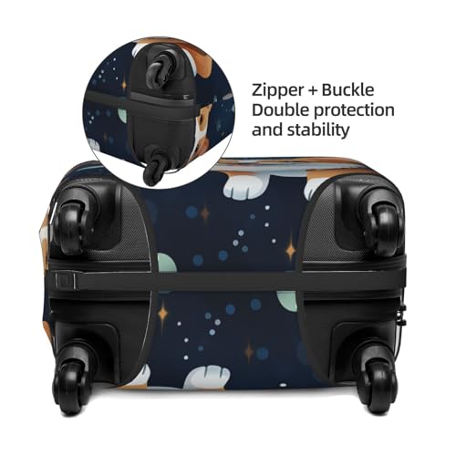 Luggage Cover Travel Suitcase Cover Elastic Suitcase Protector Cover Labrador Retriever Luggages Protector Anti-Scratch Luggages Decorative Cover for Adult (18-32 inch)3