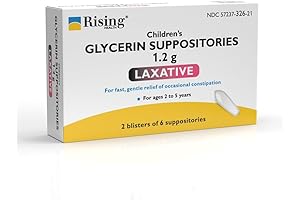 Rising Health Kids Rectal Glycerin Suppositories: Fast Relief for Constipation